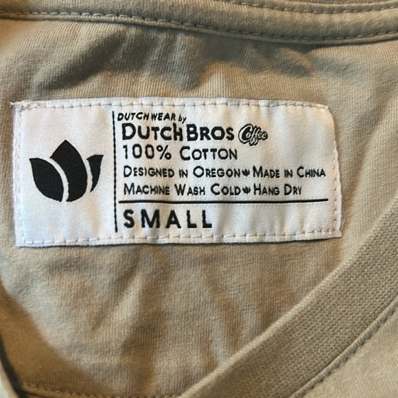 ✌️Dutch Bros small Gray with Blue “Drink One For Dane” Vintage 2009 Tee DB 1992 - Picture 4 of 6